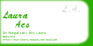 laura acs business card