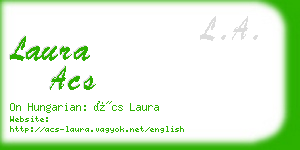 laura acs business card